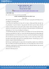 Đề thi học kì 2 Văn 12 Chân trời sáng tạo - Đề số 2